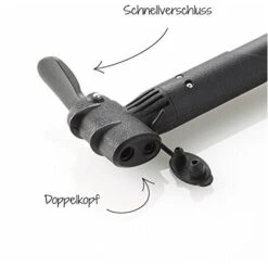 Fischer Pompa Per Bicicletta Doppia, Fissaggio Al Telaio, Nera, 85576 -Rowentus Negozio 70842226 4