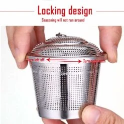 Confezione Da 2 Colini Per Il Tè Sfusi, Colini Per Spezie Da Cucina, Colini Per Il Tè In Acciaio Inossidabile 304 Teiera A Catena Lunga -Rowentus Negozio 71379467 5