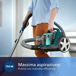 Philips 5000 Series Aspirapolvere Senza Sacco - 900W, Con Filtro Allergy E Spazzola Triactive (FC9555/09) -Rowentus Negozio 71591745 3
