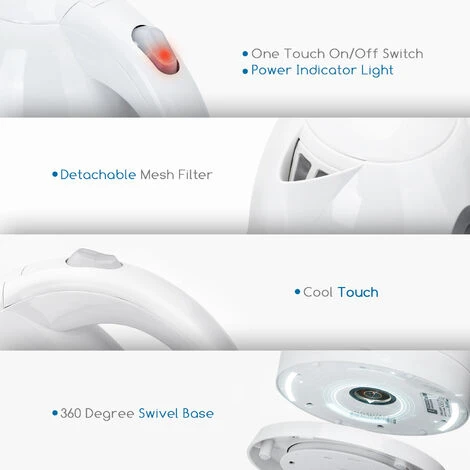 Aigostar Sea 30CDW - Bollitore Elettrico In Plastica Da 2200W Con Capacità Da 1.7L. Protezione Boil-dry. BPA FREE. Design Esclusivo 5 Aigostar Sea 30CDW - Bollitore Elettrico In Plastica Da 2200W Con Capacità Da 1.7L. Protezione Boil-dry. BPA FREE. Design Esclusivo - immagine 3