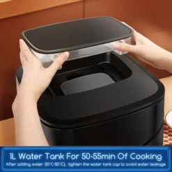 Aigostar Cube Melodia - Friggitrice Ad Aria + Vaporiera 2 In 1, Capacità 7 L , Touch Screen LED, 8 Programmi, 1700 W, Modalità Manuale. Funzione Di Pompaggio E Pulizia. Senza BPA. Ricettario Incluso 10 Aigostar Cube Melodia - Friggitrice Ad Aria + Vaporiera 2 In 1, Capacità 7 L , Touch Screen LED, 8 Programmi, 1700 W, Modalità Manuale. Funzione Di Pompaggio E Pulizia. Senza BPA. Ricettario Incluso -Rowentus Negozio 72603431 4