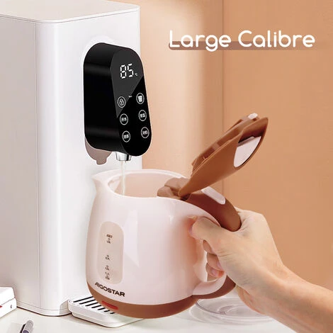 Aigostar Romeo 30HIP - Bollitore Elettrico, Bollitore Acqua Elettrico Piccolo Da 1100W, Capacità 1L, Ebollizione Veloce, Spegnimento Automatico, BPA Free, Marrone 4 Aigostar Romeo 30HIP - Bollitore Elettrico, Bollitore Acqua Elettrico Piccolo Da 1100W, Capacità 1L, Ebollizione Veloce, Spegnimento Automatico, BPA Free, Marrone - immagine 2