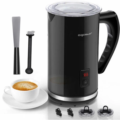 Aigostar Capu - Montalatte Elettrico 500W 240mL, Cappuccinatore Silenzioso 3 In 1 Montalatte Automatico Per Schiuma Di Latte Caldo E Freddo ,Rivestimento Antiaderente, Per Caffè, Latte, Cappuccino 3 Aigostar Capu - Montalatte Elettrico 500W 240mL, Cappuccinatore Silenzioso 3 In 1 Montalatte Automatico Per Schiuma Di Latte Caldo E Freddo ,Rivestimento Antiaderente, Per Caffè, Latte, Cappuccino