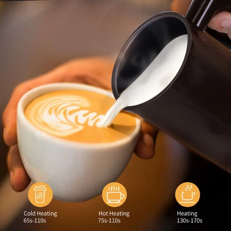 Aigostar Capu - Montalatte Elettrico 500W 240mL, Cappuccinatore Silenzioso 3 In 1 Montalatte Automatico Per Schiuma Di Latte Caldo E Freddo ,Rivestimento Antiaderente, Per Caffè, Latte, Cappuccino 6 Aigostar Capu - Montalatte Elettrico 500W 240mL, Cappuccinatore Silenzioso 3 In 1 Montalatte Automatico Per Schiuma Di Latte Caldo E Freddo ,Rivestimento Antiaderente, Per Caffè, Latte, Cappuccino - immagine 4