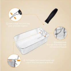 Aigostar Agni 30HEY - Friggitrice 2200Watts, Capacità 3Litri, Controllo Di Temperatura, Ciotola D'olio Removibile. Realizzata In Acciaio Inossidabile. Design Esclusivo. -Rowentus Negozio 72603514 3