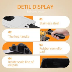 Aigostar Agni 30HEY - Friggitrice 2200Watts, Capacità 3Litri, Controllo Di Temperatura, Ciotola D'olio Removibile. Realizzata In Acciaio Inossidabile. Design Esclusivo. -Rowentus Negozio 72603514 5