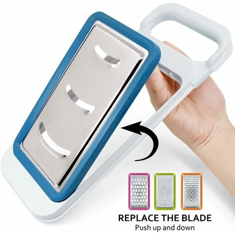 Affettaverdure 4 Pezzi, Grattugia Tritatutto, Grattugia A Spirale Per Carote, Formaggio, Cetriolo, Pomodoro E Zucchine 4 Affettaverdure 4 Pezzi, Grattugia Tritatutto, Grattugia A Spirale Per Carote, Formaggio, Cetriolo, Pomodoro E Zucchine - immagine 2