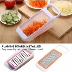 Affettaverdure 4 Pezzi, Grattugia Tritatutto, Grattugia A Spirale Per Carote, Formaggio, Cetriolo, Pomodoro E Zucchine 10 Affettaverdure 4 Pezzi, Grattugia Tritatutto, Grattugia A Spirale Per Carote, Formaggio, Cetriolo, Pomodoro E Zucchine -Rowentus Negozio 74098029 4