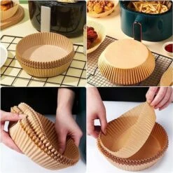 100PZ Carta Pergamena Fodera Per Friggitrice Ad Aria, Fodera Di Carta Usa E Getta Per Friggitrice Ad Aria,Carta Da Forno Per Padelle, Forno E Friggitrice Ad Aria Calda (Marrone 100PZ)164.5cm 9 100PZ Carta Pergamena Fodera Per Friggitrice Ad Aria, Fodera Di Carta Usa E Getta Per Friggitrice Ad Aria,Carta Da Forno Per Padelle, Forno E Friggitrice Ad Aria Calda (Marrone 100PZ)164.5cm -Rowentus Negozio 74550404 3