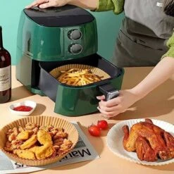 100PZ Carta Pergamena Fodera Per Friggitrice Ad Aria, Fodera Di Carta Usa E Getta Per Friggitrice Ad Aria,Carta Da Forno Per Padelle, Forno E Friggitrice Ad Aria Calda (Marrone 100PZ)164.5cm 10 100PZ Carta Pergamena Fodera Per Friggitrice Ad Aria, Fodera Di Carta Usa E Getta Per Friggitrice Ad Aria,Carta Da Forno Per Padelle, Forno E Friggitrice Ad Aria Calda (Marrone 100PZ)164.5cm -Rowentus Negozio 74550404 4