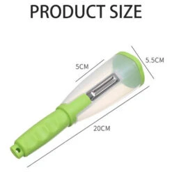 Coltello Spelucchino Multifunzionale Con Tubo Di Conservazione Per Pelapatate Per Verdure E Frutta, Forniture Per La Casa, Gadget Da Cucina -Rowentus Negozio 75061417 4