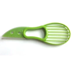 3 In 1 Avocado Affettatrice Avocado Corer Pelapatate Cutter Separatore Di Polpa Coltello Di Plastica Utensili Da Cucina Per Verdure Accessori Per La Casa
