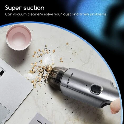 ASPIRAPOLVERE PORTATILE SENZA FILI PER AUTO CASA POTENTE USB RICARICABILE LEGGER 6 ASPIRAPOLVERE PORTATILE SENZA FILI PER AUTO CASA POTENTE USB RICARICABILE LEGGER - immagine 4