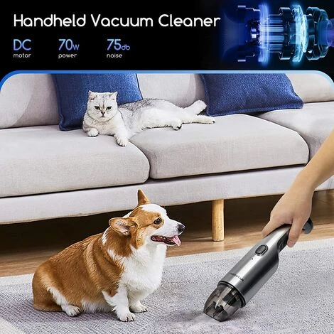 ASPIRAPOLVERE PORTATILE SENZA FILI PER AUTO CASA POTENTE USB RICARICABILE LEGGER 7 ASPIRAPOLVERE PORTATILE SENZA FILI PER AUTO CASA POTENTE USB RICARICABILE LEGGER - immagine 5