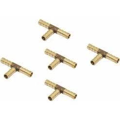5 Pz Connettore Spinato Raccordo Tipo T Tubo Carburante Acqua Joiner Raccordi Raccordi Accoppiatore - 8mm