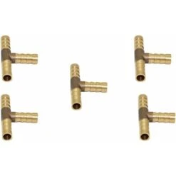 5 Pz Connettore Spinato Raccordo Tipo T Tubo Carburante Acqua Joiner Raccordi Raccordi Accoppiatore - 8mm -Rowentus Negozio 76388923 4