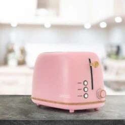 Tostapane Caprizze Kaito Con Doppia Fessura Extra Ampia 6 Livelli Di Tostatura Design Vintage Con Effetto Legno Rosa Opaco -Rowentus Negozio 76398319 2