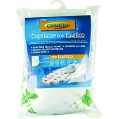 Telo Asse Da Stiro Doppio Strato Con Elastico E Mollettone - Cm.140x50