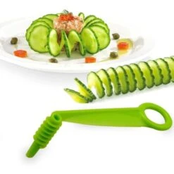 1PC Affettatrice A Spirale Cetriolo Carota Patata Verdura Frutta Affettatrice Rotante Coltello Da Taglio Multifunzionale Utensili Da Cucina Colore Casuale -Rowentus Negozio 76616633 3