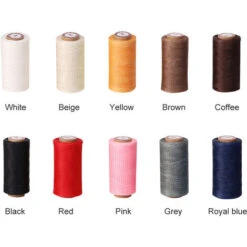 150D Corde Cerate Poliestere Filo Per Cucire In Pelle Per Tutti Gli Usi Piatto Cera Cuciture Stringhe Per Legatoria Macrame Artigianato Braccialetti FAI DA TE -Rowentus Negozio 77493470 5