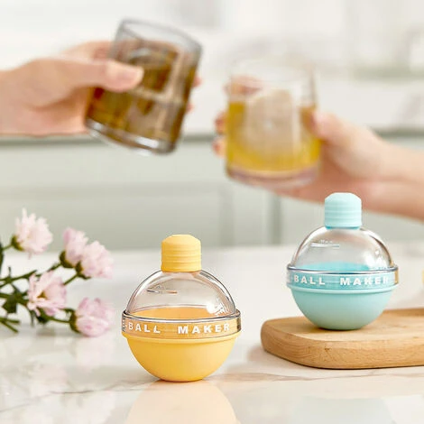 1pc Ice Ball Maker 2,4 Pollici Big Ice Ball Stampo In Silicone A Forma Di Bulbo Carino Con Imbuto Per Cocktail Di Whisky (blu, 1 Pz Con Imbuto) 4 1pc Ice Ball Maker 2,4 Pollici Big Ice Ball Stampo In Silicone A Forma Di Bulbo Carino Con Imbuto Per Cocktail Di Whisky (blu, 1 Pz Con Imbuto) - immagine 2