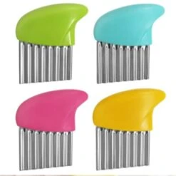 1 Pz Patatine Fritte Affettatrice Taglierina Frutta Verdura Onda Ondulata Coltello Patatine Fritte Taglierina Della Patata Gadget Da Cucina Accessori -Rowentus Negozio 77764101 4
