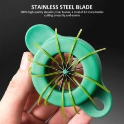 1 Pz Trituratore Coltello Affettatrice Cipolla Cutter Fast Food Tritatutto Verdura Grattugia Gourmet Export Cipolla Trituratore Accessori Per La Cucina Verde -Rowentus Negozio 78061517 3