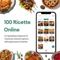 CHEFREE AFG01 - Friggitrice Ad Aria Forno 1650W & 6L - 8-in-1 - 4 Livelli Di Riscaldamento -Rowentus Negozio 78319056 5