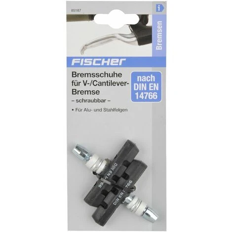 FISCHER Adulti Freni A V Schraubb Alluminio + Acciaio Pattino Del Freno, Nero, One Size 4 FISCHER Adulti Freni A V Schraubb Alluminio + Acciaio Pattino Del Freno, Nero, One Size - immagine 2