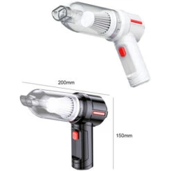 Aspirapolvere Wireless Portatile Acchiappapolvere Domestico Collettore Di Polveri Multifunzione Asciutto E Bagnato A Doppio Uso (nero, Configurazione Standard) -Rowentus Negozio 78392014 5