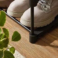 Nova Scarpiera A 5 Ripiani Set Di 2 Scaffale Portascarpe Impilabile Nero -Rowentus Negozio 78530494 3