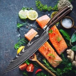 MDHAND Set Di Coltelli Da Cucina Professionale, Set Di Coltelli Da Chef Tedeschi In Acciaio Inossidabile Con Coperchio (8PCS) -Rowentus Negozio 78985027 5