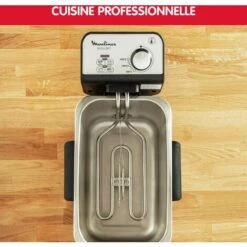 Moulinex Easy Pro 3 L-Freidora Classica, 2300 W, 2 Piani Di Cottura, Termostato Regolabile, 2 L/600 G), Colore: Argento -Rowentus Negozio 78990508 5