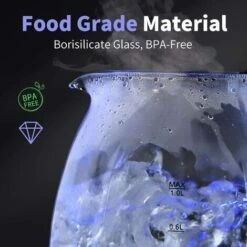 BOLLITORE ELETTRICO IN VETRO CON FILTRO INTEGRATO E LED BLU 1L 2200 W A LED 9 BOLLITORE ELETTRICO IN VETRO CON FILTRO INTEGRATO E LED BLU 1L 2200 W A LED -Rowentus Negozio 79490003 3