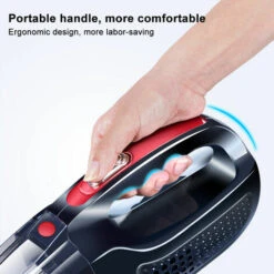 Potente Aspirapolvere Portatile Ad Aspirazione, Aspirapolvere Portatile Senza Fili Ricaricabile Per La Pulizia Di Peli Di Animali Domestici E Polvere Di Ghiaia Per Auto, Nero -Rowentus Negozio 81290189 5