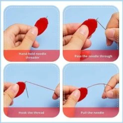 10pcs Infila Aghi Cucito A Mano Filo Di Plastica Fai Da Te Passante Facile Infila Strumento Per Cucire Artigianale Linea Di Usura Dell'ago Autofilettante -Rowentus Negozio 81290249 4