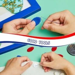 10pcs Infila Aghi Cucito A Mano Filo Di Plastica Fai Da Te Passante Facile Infila Strumento Per Cucire Artigianale Linea Di Usura Dell'ago Autofilettante -Rowentus Negozio 81290249 5