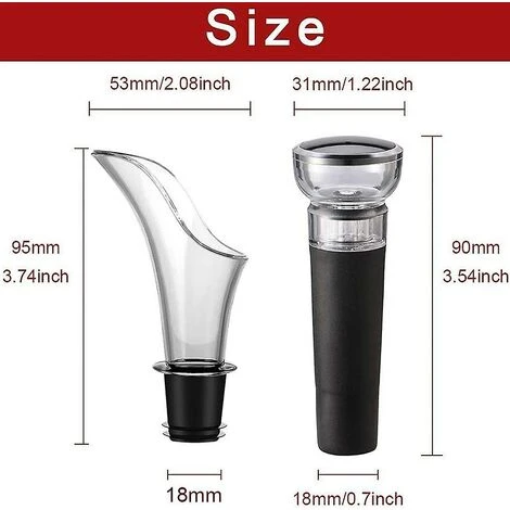 Aeratore Per Vino Da 1 Pezzo E Tappo Per Vino Da 1 Pezzo Vuoto D'aria Antigoccia Riutilizzabile Tappo Del Vino In Silicone Aspiratore D'aria Per Vino Rosso Champagne 4 Aeratore Per Vino Da 1 Pezzo E Tappo Per Vino Da 1 Pezzo Vuoto D'aria Antigoccia Riutilizzabile Tappo Del Vino In Silicone Aspiratore D'aria Per Vino Rosso Champagne - immagine 2