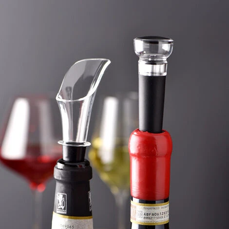 Aeratore Per Vino Da 1 Pezzo E Tappo Per Vino Da 1 Pezzo Vuoto D'aria Antigoccia Riutilizzabile Tappo Del Vino In Silicone Aspiratore D'aria Per Vino Rosso Champagne 6 Aeratore Per Vino Da 1 Pezzo E Tappo Per Vino Da 1 Pezzo Vuoto D'aria Antigoccia Riutilizzabile Tappo Del Vino In Silicone Aspiratore D'aria Per Vino Rosso Champagne - immagine 4