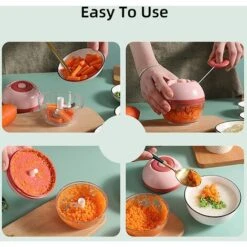 Mini Trita-aglio, Taglierina, Trita-aglio, Frantoio, Spremi-aglio, Tritatutto, Mini Robot Da Cucina, Lame In Acciaio Inossidabile Resistenti E Facili Da Usare, Strumento Ideale Per La Cucina Domestica -Rowentus Negozio 81291939 3