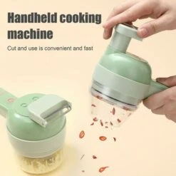 Tagliaverdure Elettrico Portatile 4 In 1 Affettatrice Per Frutta E Verdura Multifunzione -Rowentus Negozio 81292624 3