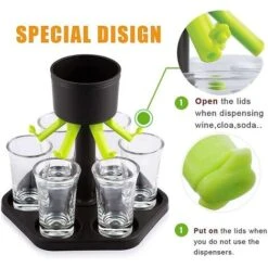 6 Dispenser E Supporto In Plastica, Dispenser Shot, Bicchierini 9 6 Dispenser E Supporto In Plastica, Dispenser Shot, Bicchierini -Rowentus Negozio 81292700 3