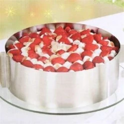 None Anello Per Torta In Acciaio Inossidabile Diamètre:16cm-30cm Hauteur-8.5cm DIY Stampo Circolare Per Pan Di Spagna -Rowentus Negozio 81351690 3