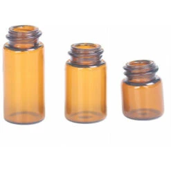 100 Bottiglie Da 1 Ml In Vetro Ambrato Per Oli Essenziali, Bottiglie Vuote Ricaricabili Con Tappi Neri Per Profumo Di Olio Essenziale (marrone) -Rowentus Negozio 81575316 4