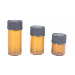 100 Bottiglie Da 1 Ml In Vetro Ambrato Per Oli Essenziali, Bottiglie Vuote Ricaricabili Con Tappi Neri Per Profumo Di Olio Essenziale (marrone) -Rowentus Negozio 81575316 5