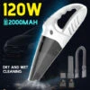 Aspirapolvere Per Auto Senza Fili 4 In 1 Da 120 W Con Ricarica USB Aspirapolvere Umido E Secco-nero