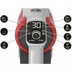 Aspirapolvere Senza Filo Hoover HF9 10H Con Anti-Twist, 350W Grigio/Rosso -Rowentus Negozio 82110612 5