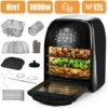 XXXL 8in1 Forno Ad Aria Calda 12l + 10 Accessori - 1800W, 8 Programmi, Girarrosto, Disidratatore, Temperatura E Timer Regolabili -Rowentus Negozio 82403087 1