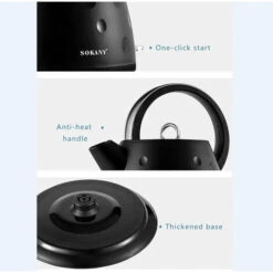 Bollitore Elettrico Acqua Calda 1.7L 1850w Scalda Bevande Manopola ON-OFF SK1033 -Rowentus Negozio 82764101 3