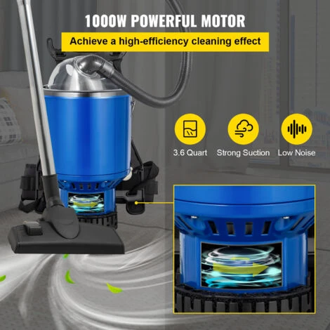 VEVOR Aspirapolvere Multiciclonico Elettrico Da 220 V 1000 W, Filtrazione HEPA Per Aspirapolvere Professionale Portata DeAria 3,26 L/S, Aspiratore A Zaino Capacita 4 L Uso Domestico E Commerciale 6 VEVOR Aspirapolvere Multiciclonico Elettrico Da 220 V 1000 W, Filtrazione HEPA Per Aspirapolvere Professionale Portata DeAria 3,26 L/S, Aspiratore A Zaino Capacita 4 L Uso Domestico E Commerciale - immagine 4